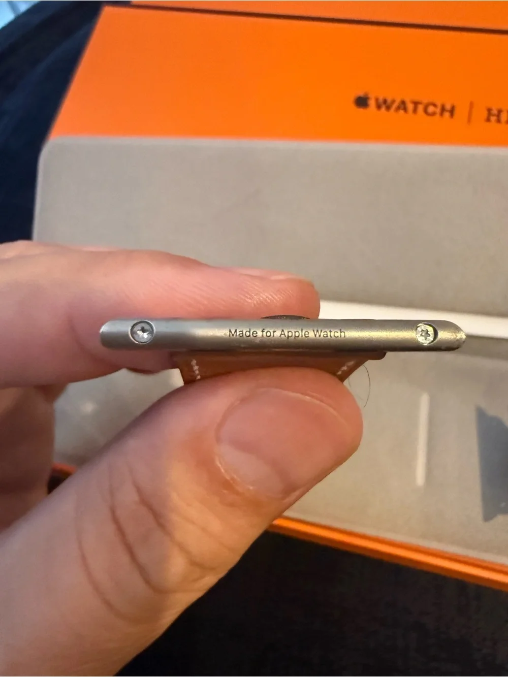 Hermès Orange Box with Black Logo